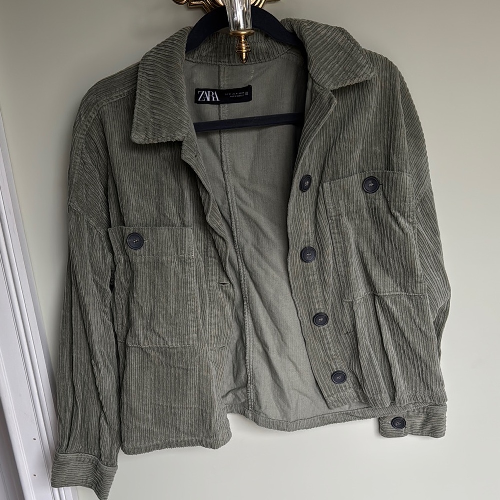 Zara corduroy shacket